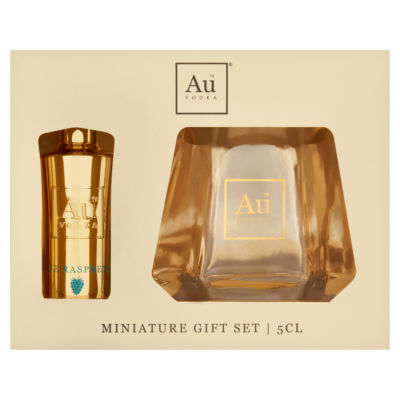 Au Vodka miniature gift set 5cl - British product