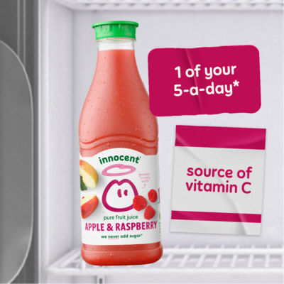 Innocent apple & raspberry juice 900ml, UK version