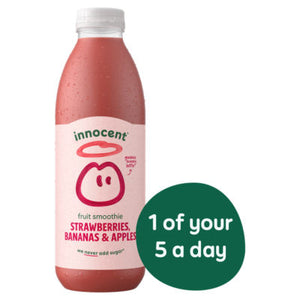 Innocent jordbær-, banan- og eplersmoothie 750 ml