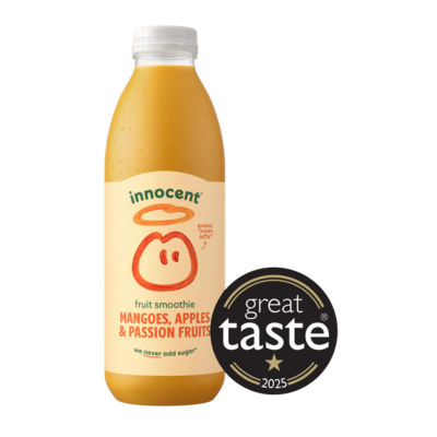 ASDA Innocent Mangoes, Apples & Passion Fruits Fruit Smoothie 750ml- Buy online at McGrocer