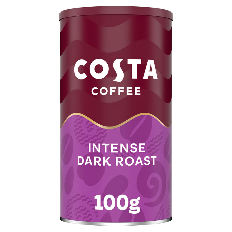 Costa intense dark roast instant coffee with microground beans 100g - British product
