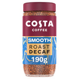 ASDA Costa Coffee Smooth Roast Decaf Instant Coffee 190g- Buy online at McGrocer