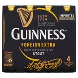 Guinness foreign extra stout beer 4 x 325ml, UK version