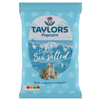 Taylors Lightly Sea Salted Popcorn 70g (British brand)