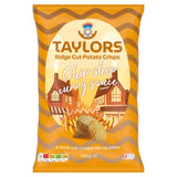 Taylors Chip Shop Curry Sauce Ridge Cut Crisps 150g, imported from the UK