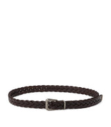 Harrods Brunello Cucinelli Calf Leather Braided Belt - 3.5cm- Buy online at McGrocer