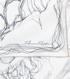 Fabiana Filippi silk twill printed scarf 90cm, imported from the UK