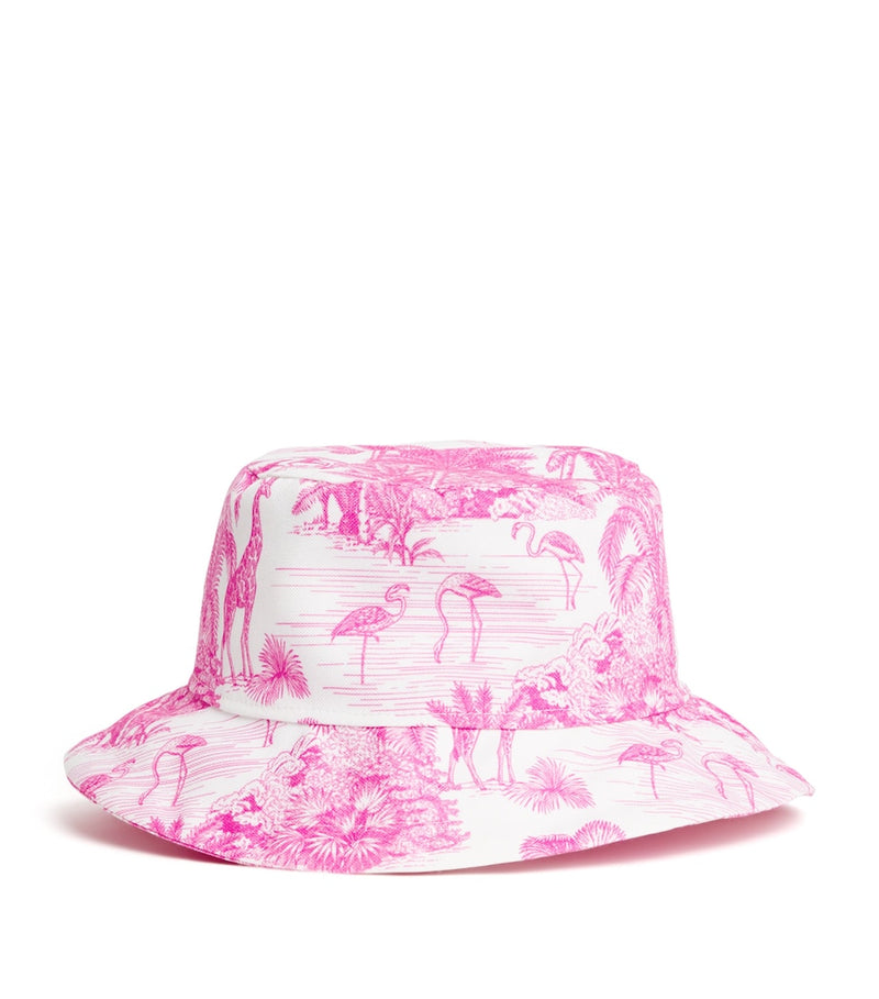 Marie Raxevsky jungle print bucket hat, imported from the UK