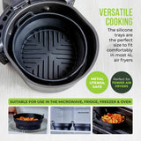 Tower silicone air fryer foldable trays set of 2 - British product