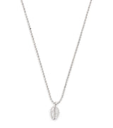 Harrods Anita Ko White Gold and Diamond Small Palm Leaf Necklace- Buy online at McGrocer