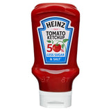 Heinz tomato ketchup 50% less salt and sugar 400ml, imported from the UK