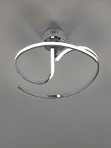 Next Chrome Sculptural LED Flush Ceiling Light- Buy online at McGrocer
