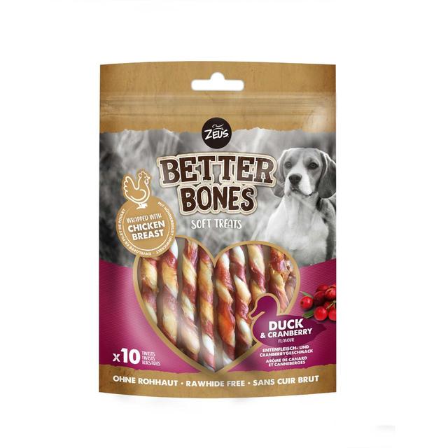 Zeus Better Bones Rawhide Alternative Duck & Canberry Stick GOODS M&S