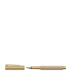 Graf von Faber-Castell Gold-Trim Hornbeam Wood Bloom fountain pen, UK version