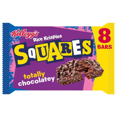 ASDA Kellogg's Rice Krispies Squares Delightfully Chocolatey Snack Bars 8x36g- Buy online at McGrocer