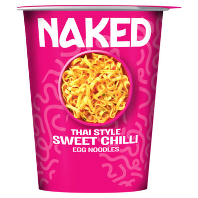 Naked Thai Style Sweet Chilli Egg Noodles 78g, imported from the UK