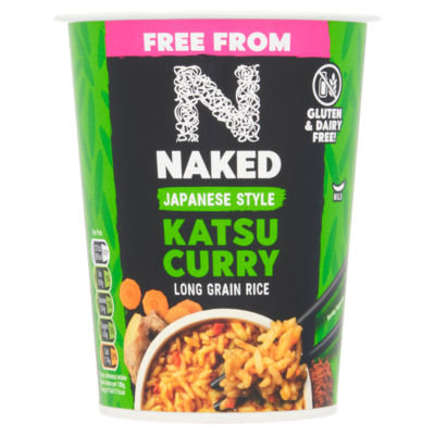 Naked Japanese style katsu curry rice 78g, imported from the UK