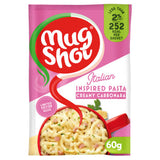 Mug Shot Creamy Carbonara Pasta 60g, imported from the UK