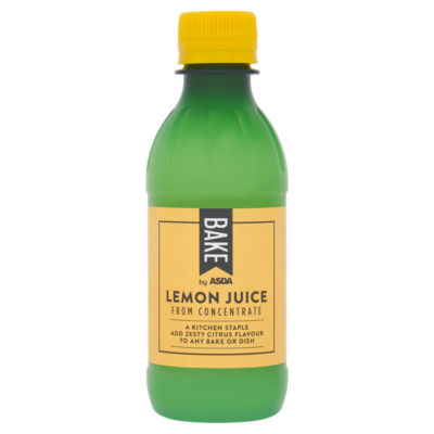 BAKE by ASDA lemon juice from concentrate 250ml - British product
