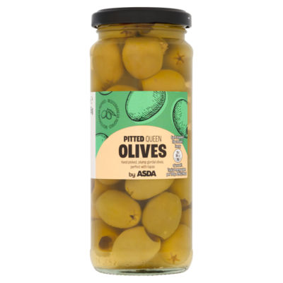 ASDA pitted queen green olives 310g - British product