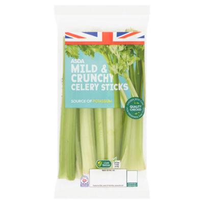 ASDA Mild & Crunchy Celery Sticks 350g - British product