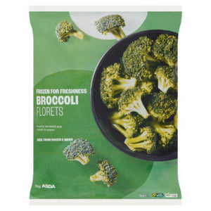 ASDA Broccoli Florets Frozen 1kg Bag Vegetable