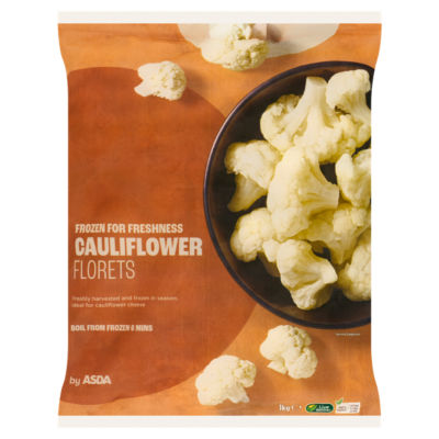 ASDA Blumenkohlröschen Gefrorenes Gemüse 1kg