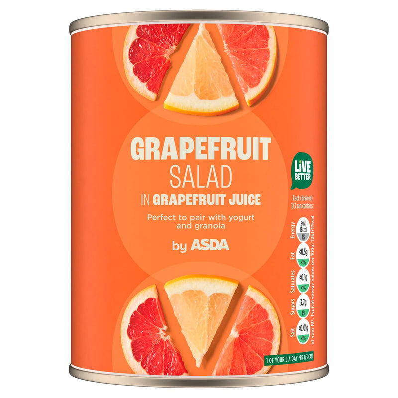 ASDA grapefruit salad mixed segments 540g, imported from the UK
