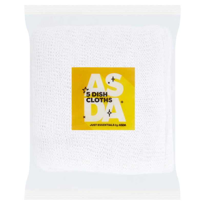 ASDA Just Essentials dish cloths 5 pack, UK version