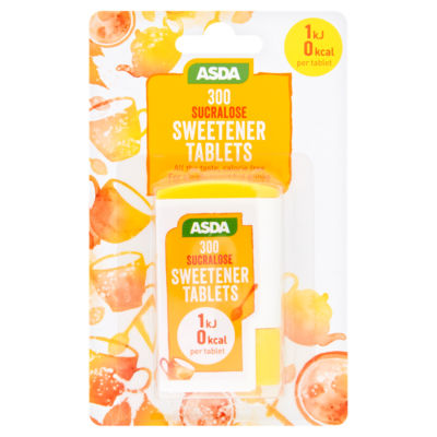 ASDA sucralose sweetener tablets 15.6g - British product