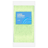 ASDA super absorbent sponge wipes 4 pack - British product