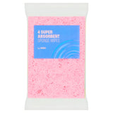 ASDA super absorbent sponge wipes 4 pack - British product