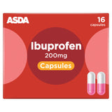 ASDA Ibuprofen 200mg Capsules 16 Capsules - British product