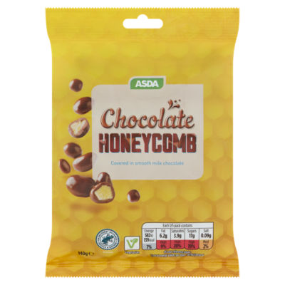 ASDA Chocolate Honeycomb Bag 140g - British product