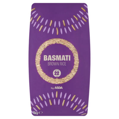 ASDA ASDA Basmati Brown Rice 1kg- Buy online at McGrocer