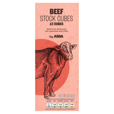 ASDA beef stock cubes 12 x 10g (120g) - British product