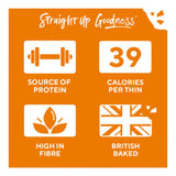 Ryvita multi-seed flatbread crackers 125g, imported from the UK