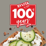 Ryvita Cracked Black Pepper Crispbread 200g, imported from the UK