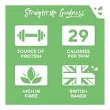 Ryvita rosemary and sea salt flatbread crackers 125g, imported from the UK