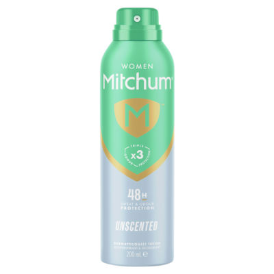 Mitchum unscented antiperspirant deodorant 200ml - British product