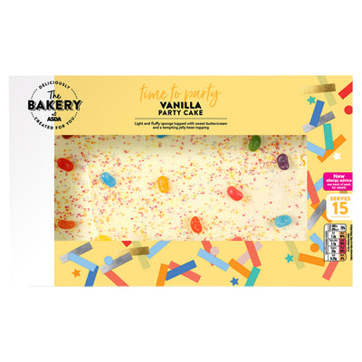 ASDA ASDA Bakery Vanilla Party Cake Traybake- Buy online at McGrocer