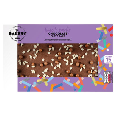 ASDA The Bakery chocolate party cake - British product