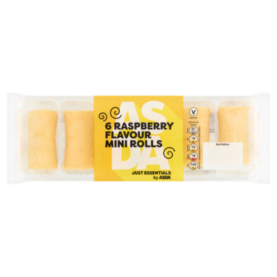 ASDA raspberry flavour mini rolls 6 pack, UK version