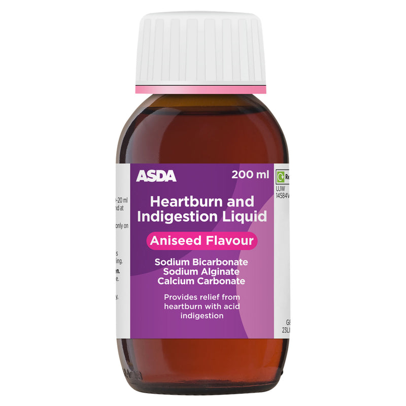 ASDA heartburn relief liquid aniseed flavour 200ml - British product