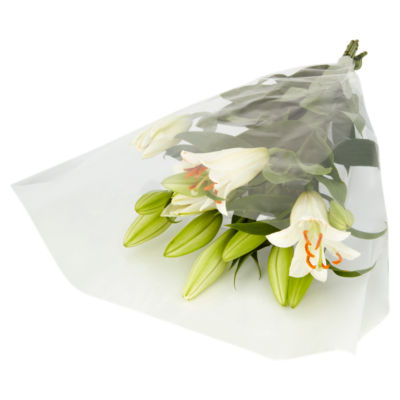 ASDA Oriental Lilies fresh flower bouquet - British product