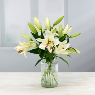 ASDA Oriental Lilies fresh flower bouquet - British product