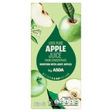 ASDA apple juice from concentrate 1 litre, imported from the UK