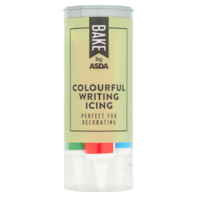 BAKE by ASDA Colourful Writing Icing 76g - British product