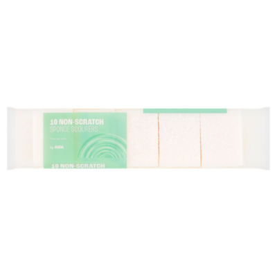 ASDA non-scratch sponge scourers 10 pack - British product