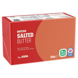 ASDA British salted butter 500g block from UK dairy - British product